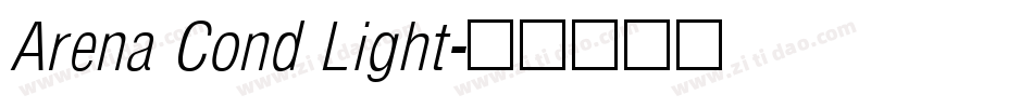 Arena Cond Light字体转换